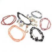 GROUP OF VINTAGE BEADED NECKLACES