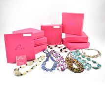 COLLECTION OF PIA BOXED NECKLACES