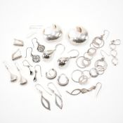 GROUP OF VINTAGE SILVER EARRINGS