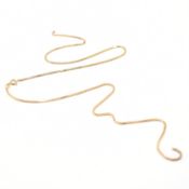 HALLMARKED 9CT GOLD BOX LINK CHAIN AF