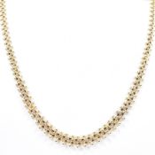 VINTAGE GOLD FANCY LINK NECKLACE CHAIN