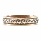 HALLMARKED 9CT GOLD PLAITED ETERNITY RING