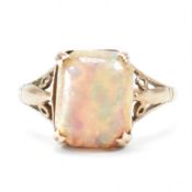 ANTIQUE GOLD & SIMULATED OPAL RING