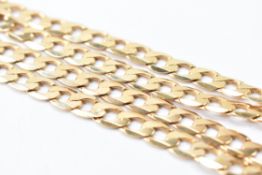 HALLMARKED 9CT GOLD CURB LINK CHAIN NECKLACE