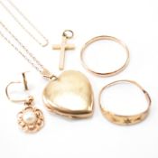 COLLECTION OF VINTAGE GOLD JEWELLERY