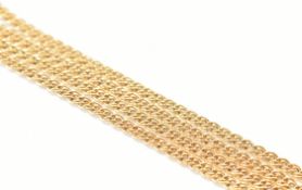 HALLMARKED 9CT GOLD DOUBLE LINK CHAIN NECKLACE