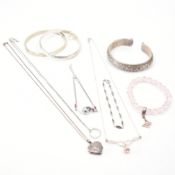 COLLECTION OF VINTAGE SILVER JEWELLERY