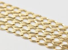 HALLMARKED 9CT GOLD CURB LINK CHAIN NECKLACE