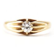 HALLMARKED 18CT DIAMOND SOLITAIRE RING