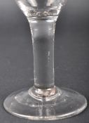 18TH CENTURY PLAIN STEM WINE DRINKING GLASS