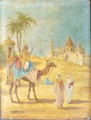 MARIANO BERTUCHI (1884-1955) - MOROCCAN OIL ON BOARD