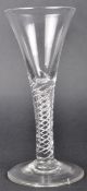 18TH CENTURY MULTI SPIRAL AIR TWIST WINE GLASS