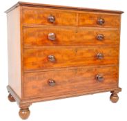 GILLOWS OF LANCASTER - FIDDLEBACK MAHOGANY CHEST
