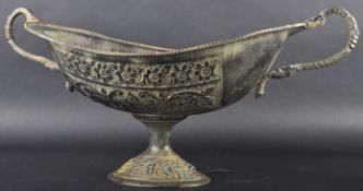 19TH CENTURY BRONZE CENTREPIECE TAZZA