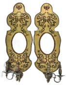PAIR OF 19TH CENTURY VICTORIAN EGLOMISE GIRONDALES