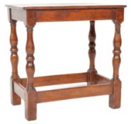 19TH CENTURY GEORGE III OAK JOINT STOOL