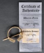LORD OF THE RINGS - BRONZE CLOAK PIN - BY WARREN GREEN