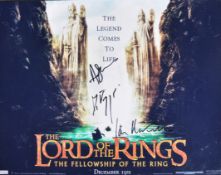 LORD OF THE RINGS - CAST MULTI-SIGNED - 11X14 SIGNED PHOTOGRAPH