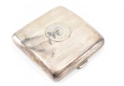 EDWARDIAN SILVER HALLMARKED CIGARETTE CASE