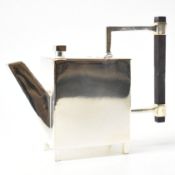 SILVER PLATED CHRISTOPHER DRESSER STYLE TEAPOT