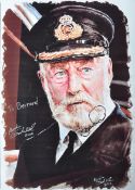COLLECTION OF BERNARD HILL - FAN ARTWORK - TITANIC AUTOGRAPHED