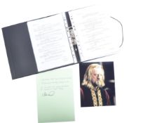 COLLECTION OF BERNARD HILL - LOTR - THE FELLOWSHIP OF THE RING SCRIPT