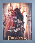 COLLECTION OF BERNARD HILL - LORD OF THE RINGS - SIGNED 8X10