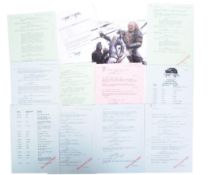 COLLECTION OF BERNARD HILL - LOTR - COLLECTION OF SCRIPT PAGES