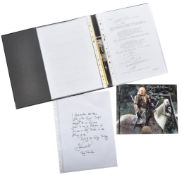 COLLECTION OF BERNARD HILL - LOTR - ORIGINAL PRODUCTION SCRIPT