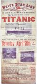 COLLECTION OF BERNARD HILL - TITANIC - AUTOGRAPHED POSTER