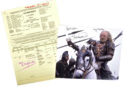 COLLECTION OF BERNARD HILL - LOTR - ORIGINAL CALL SHEET & PHOTO