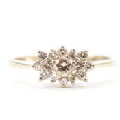 HALLMARKED 9CT GOLD & DIAMOND RING