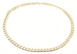 HALLMARKED 925 SILVER GILT GOLD TONE CHAIN NECKLACE