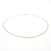HALLMARKED 9CT GOLD CURB LINK CHAIN NECKLACE