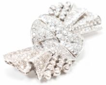 ART DECO DIAMOND DRESS CLIP BROOCH