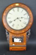 19TH CENTURY AMERICAN DROP DIAL WALL CLOCK