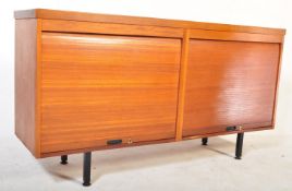 MID 20TH CENTURY TEAK TAMBOUR SIDEBOARD