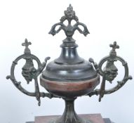 EARLY 20TH CENTURY SLATE MANTEL CLOCK