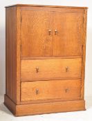 20TH CENTURY OAK TALLBOY CABINET