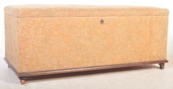 19TH CENTURY UPHOLSTERED OTTOMAN / BLANKET BOX