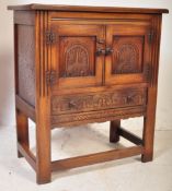 VINTAGE 20TH CENTURY OAK JACOBEAN REVIVAL CUPBOARD