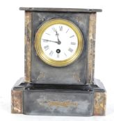 EARLY 20TH CENTURY SLATE MANTEL CLOCK