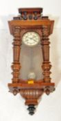 19TH CENTURY BECKER VIENNA REGULATOR WALL CLOCK