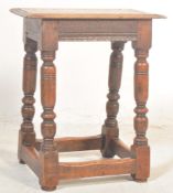 19TH CENTURY OAK & ELM JOINT STOOL