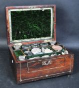 19TH CENTURY INLAID COROMANDEL VANITY SPECIMEN BOX