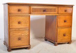 JACOBEAN REVIVAL OAK WOOD DESK