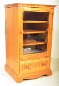 BRITISH MODERN DESIGN - ERCOL BLOND ELM ENTERTAINMENT CABINET