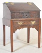 18TH CENTURY GEORGE II BIBLE BOX ON STAND