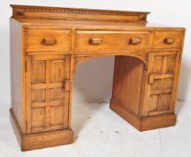 VINTAGE 20TH CENTURY OAK DESK