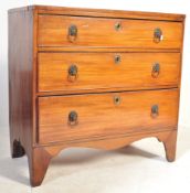 EARLY 19TH CENTURY MAHOGANY CADDY CHEST OF DRAWERS
